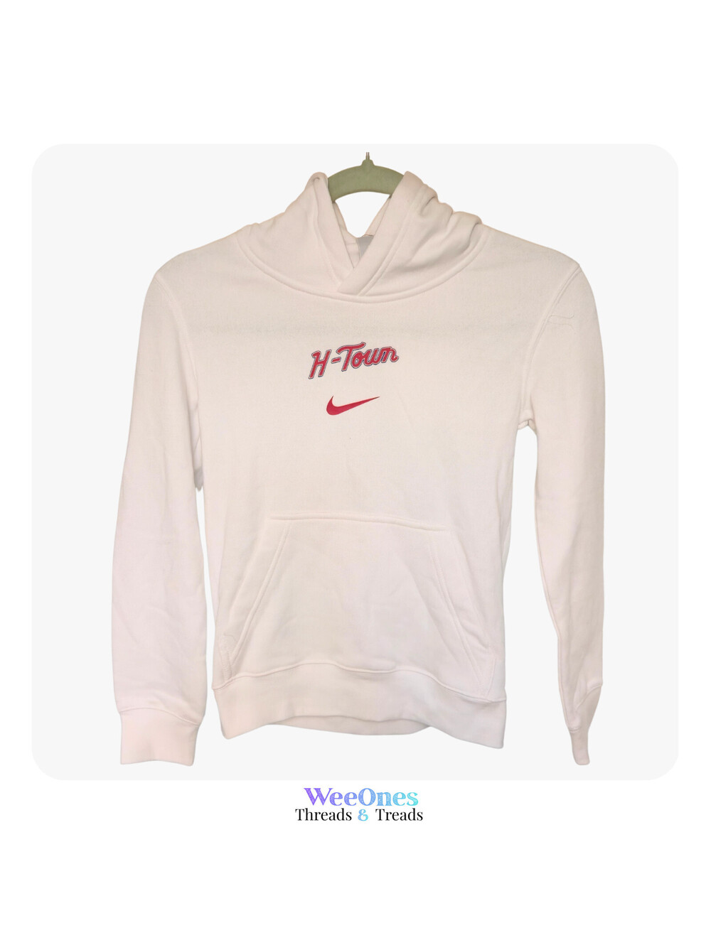 Nike NBA Houston Rockets H-Town Youth Hoodie White Size S (8) NWT